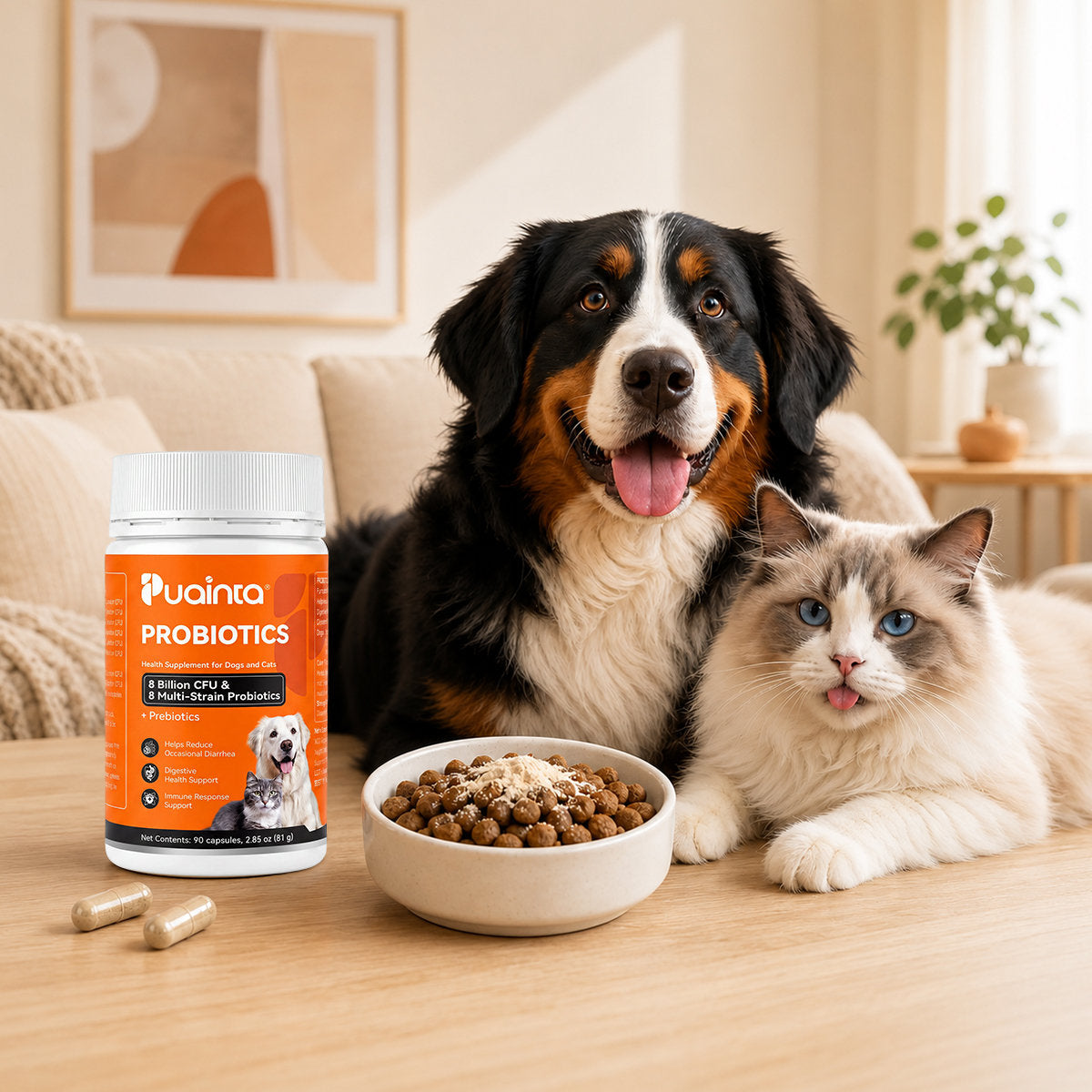 Puainta® Probiotics for Dogs & Cats – Digestive & Gut Health Support