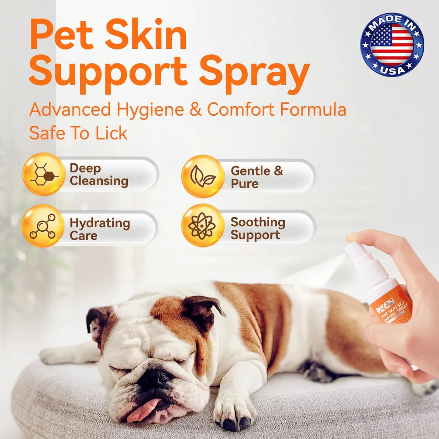 Puainta® Pulverizador de plata cuántica para piel de perros/gatos
