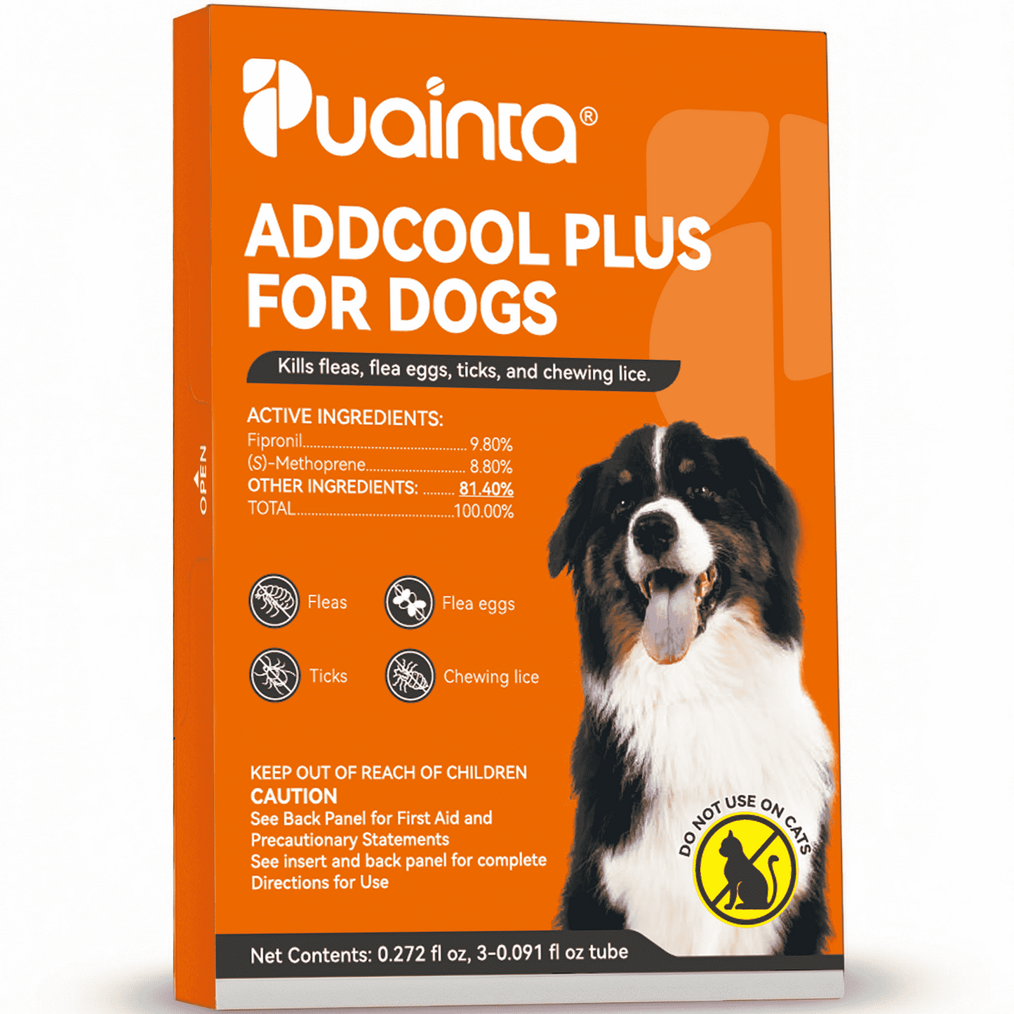 Puainta ADDCOOL Plus Dog Flea & Tick Solution – Fast-Acting Defense