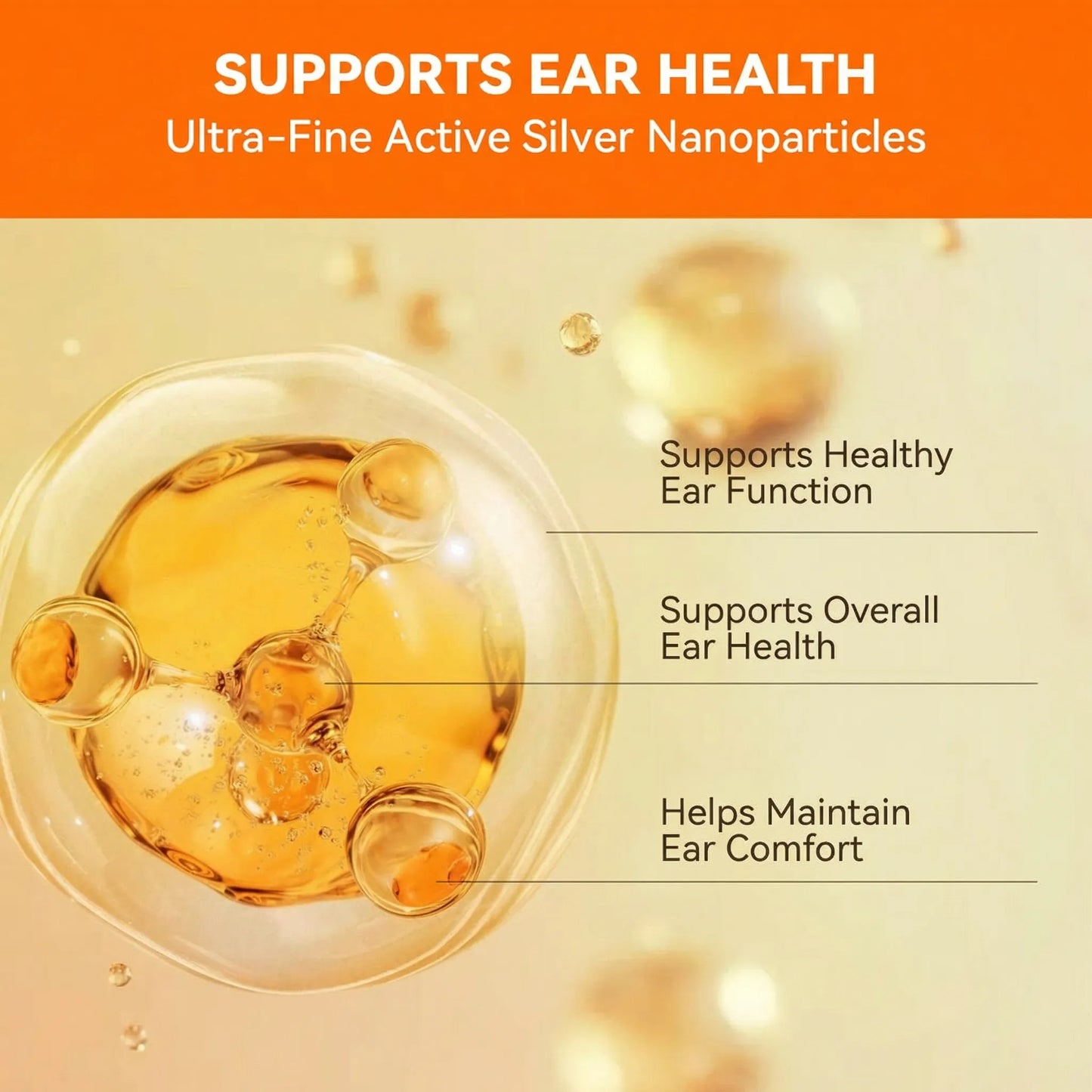 Puainta Quantum Silver Ear Drops for Dogs & Cats -Gentle Ear Care for Smelly& Sensitive Ears