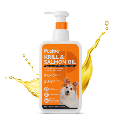 Puainta Köpekler İçin Krill ve Somon Yağı – Cilt, Tüy ve Canlılık İçin Omega-3 Desteği