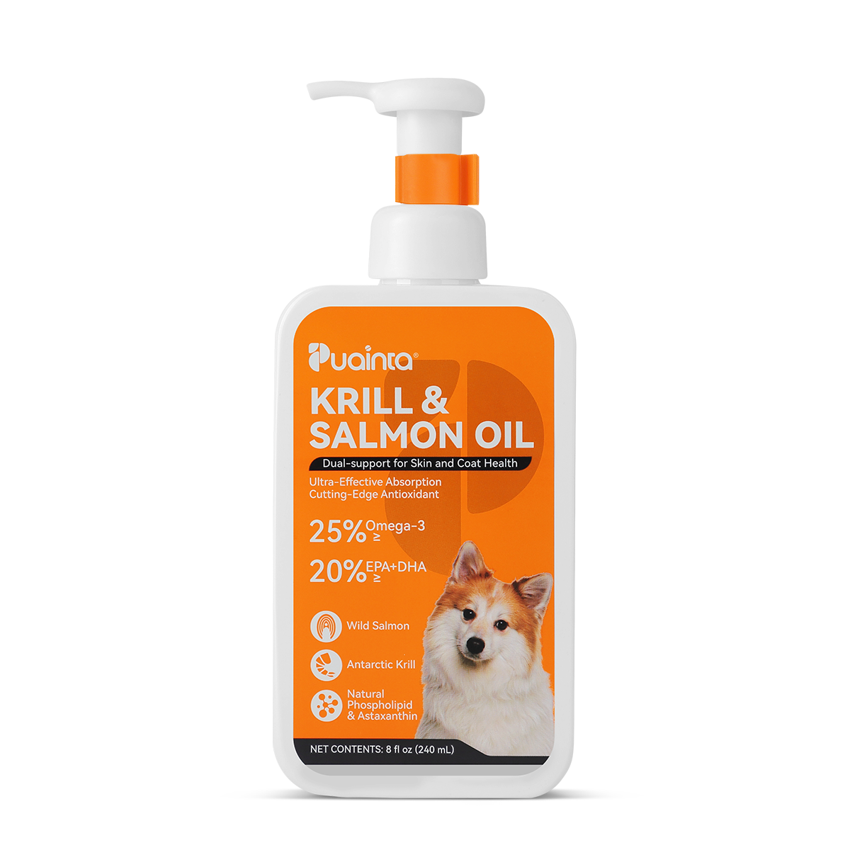 Puainta Köpekler İçin Krill ve Somon Yağı – Cilt, Tüy ve Canlılık İçin Omega-3 Desteği