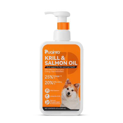 Puainta Köpekler İçin Krill ve Somon Yağı – Cilt, Tüy ve Canlılık İçin Omega-3 Desteği