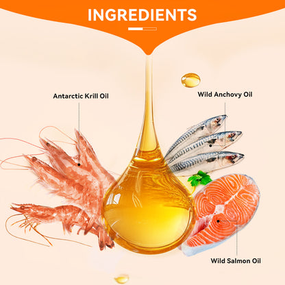 Puainta Köpekler İçin Krill ve Somon Yağı – Cilt, Tüy ve Canlılık İçin Omega-3 Desteği