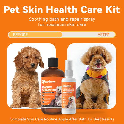 Puainta Banov Champú para Perros y Gatos – Cuidado Suave para Piel Sensible y Seca