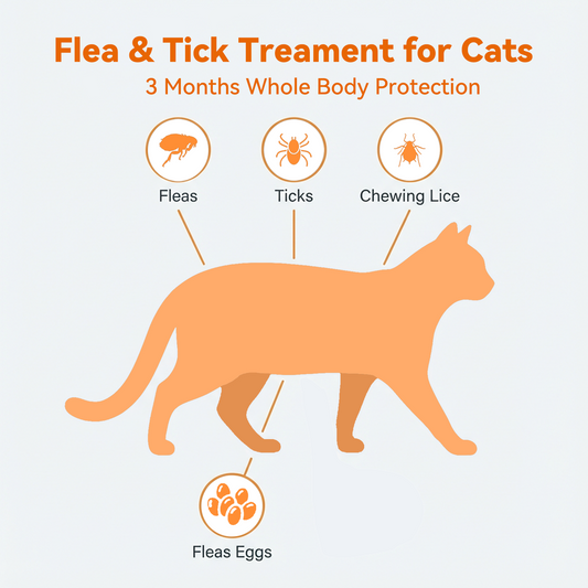Puainta ADDCOOL Plus Solución antipulgas y garrapatas para gatos – Defensa de acción rápida