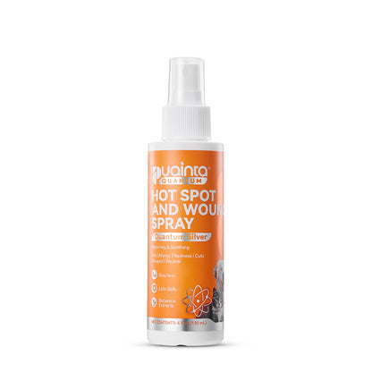 Puainta® Hot Spot Spray for Dogs & Cats, Upgraded Quantum Silver Skin Spray for Cat & Dog Skin Care