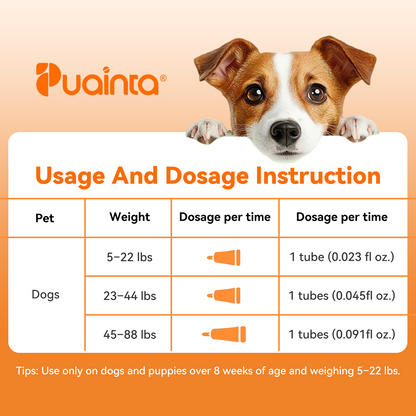 Puainta ADDCOOL Plus Dog Flea & Tick Solution – Fast-Acting Defense