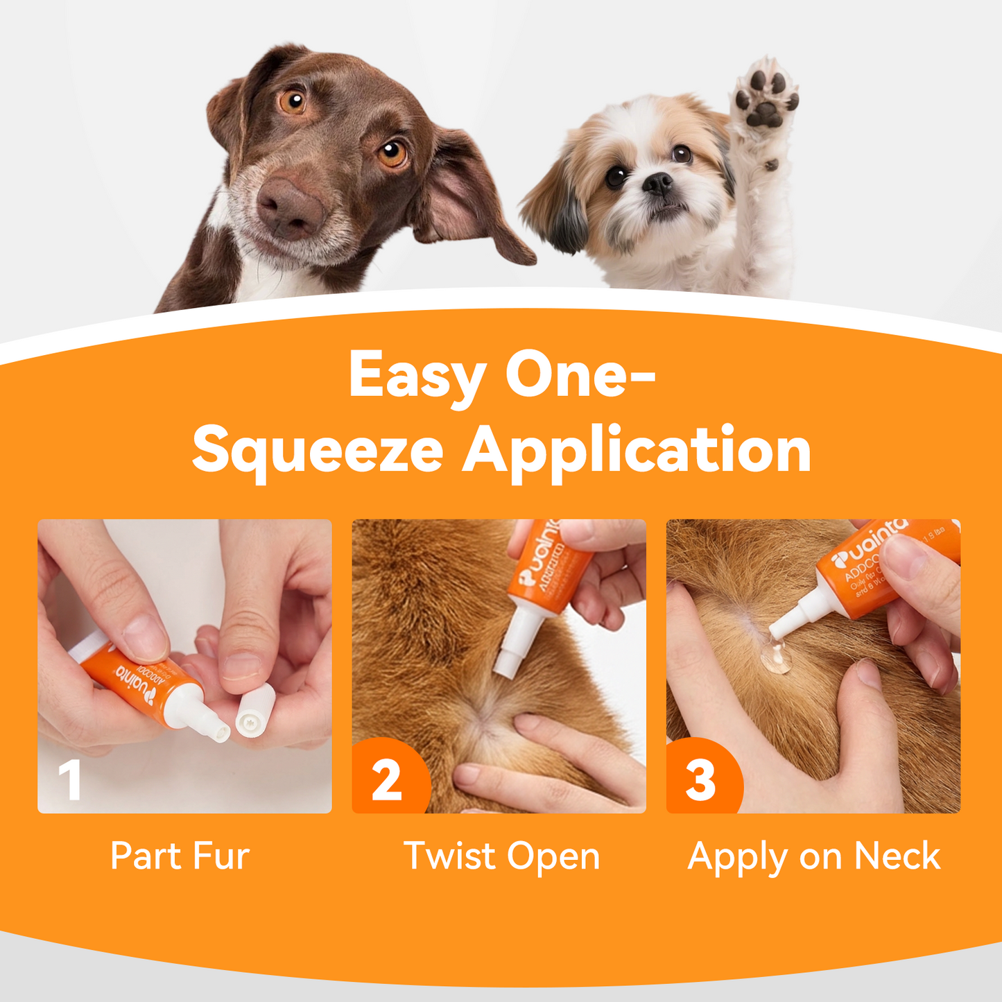 Puainta ADDCOOL Plus Dog Flea & Tick Solution – Fast-Acting Defense