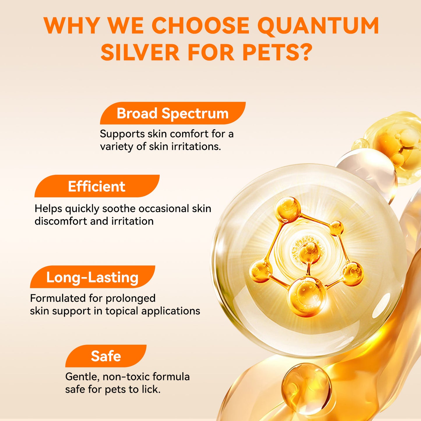 Puainta® Hot Spot Spray for Dogs & Cats, Upgraded Quantum Silver Skin Spray for Cat & Dog Skin Care