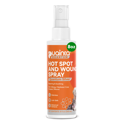 Puainta® Hot Spot Spray for Dogs & Cats, Upgraded Quantum Silver Skin Spray for Cat & Dog Skin Care