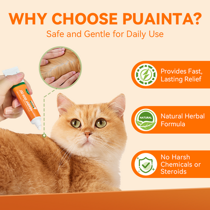 Puainta Natural Herbal Skin Gel – Soothing Skin Comfort for Dogs & Cats