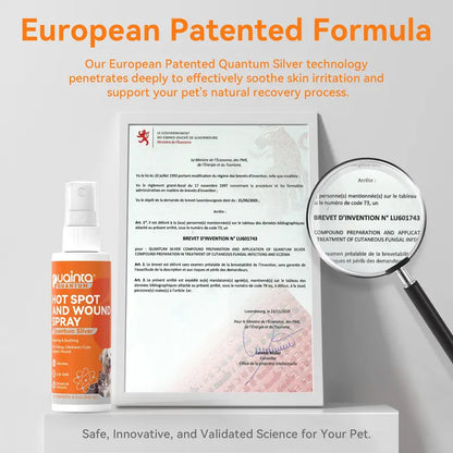 Puainta® Pulverizador de plata cuántica para piel de perros/gatos