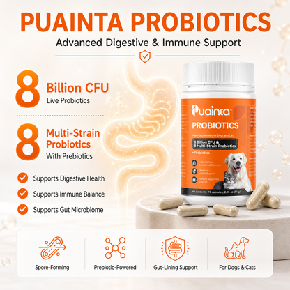 Puainta gut health technology probiotic formula for dogs and cats