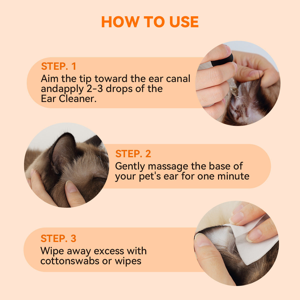 Puainta Quantum Silver Ear Drops for Dogs & Cats -Gentle Ear Care for Smelly& Sensitive Ears