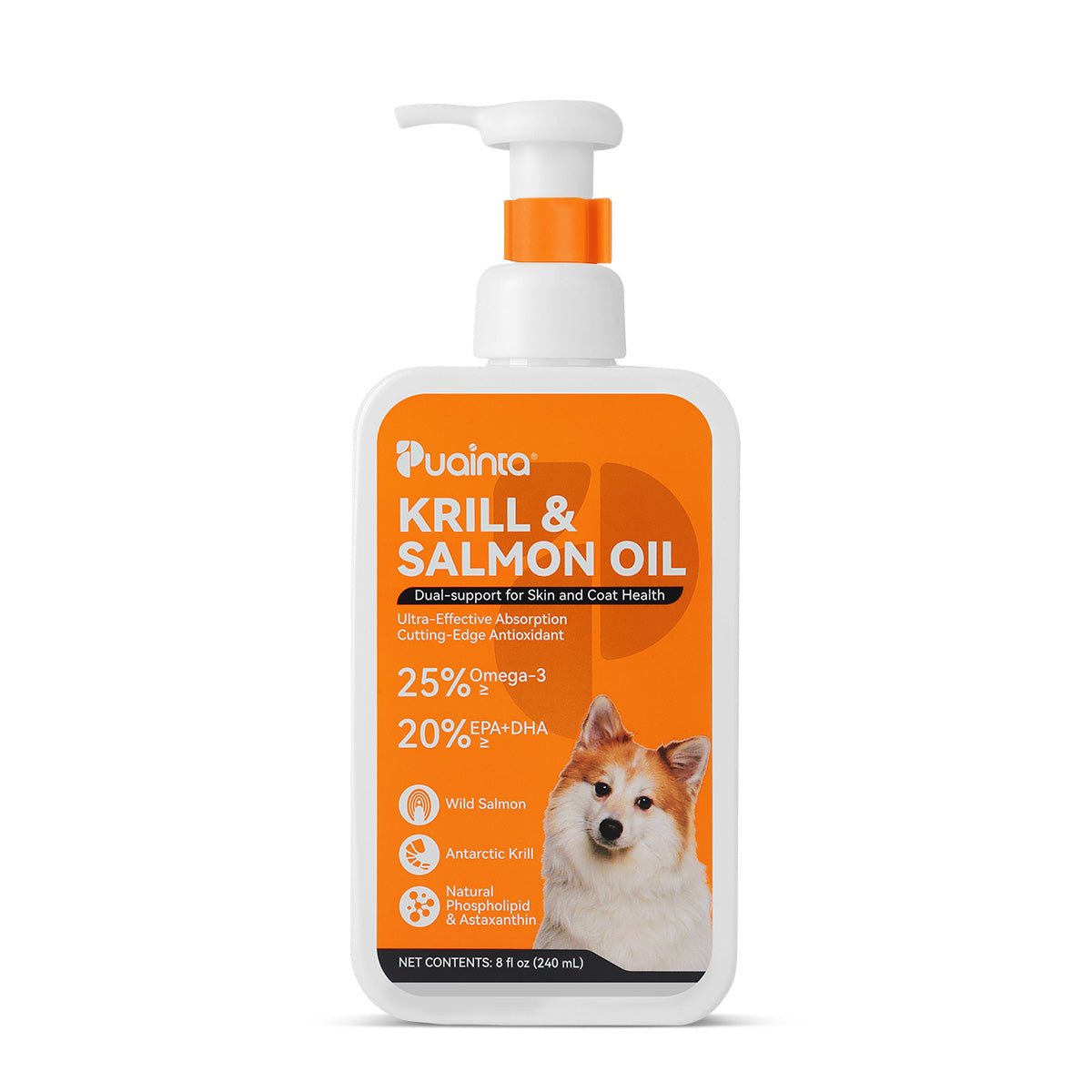 Puainta Köpekler İçin Krill ve Somon Yağı – Cilt, Tüy ve Canlılık İçin Omega-3 Desteği