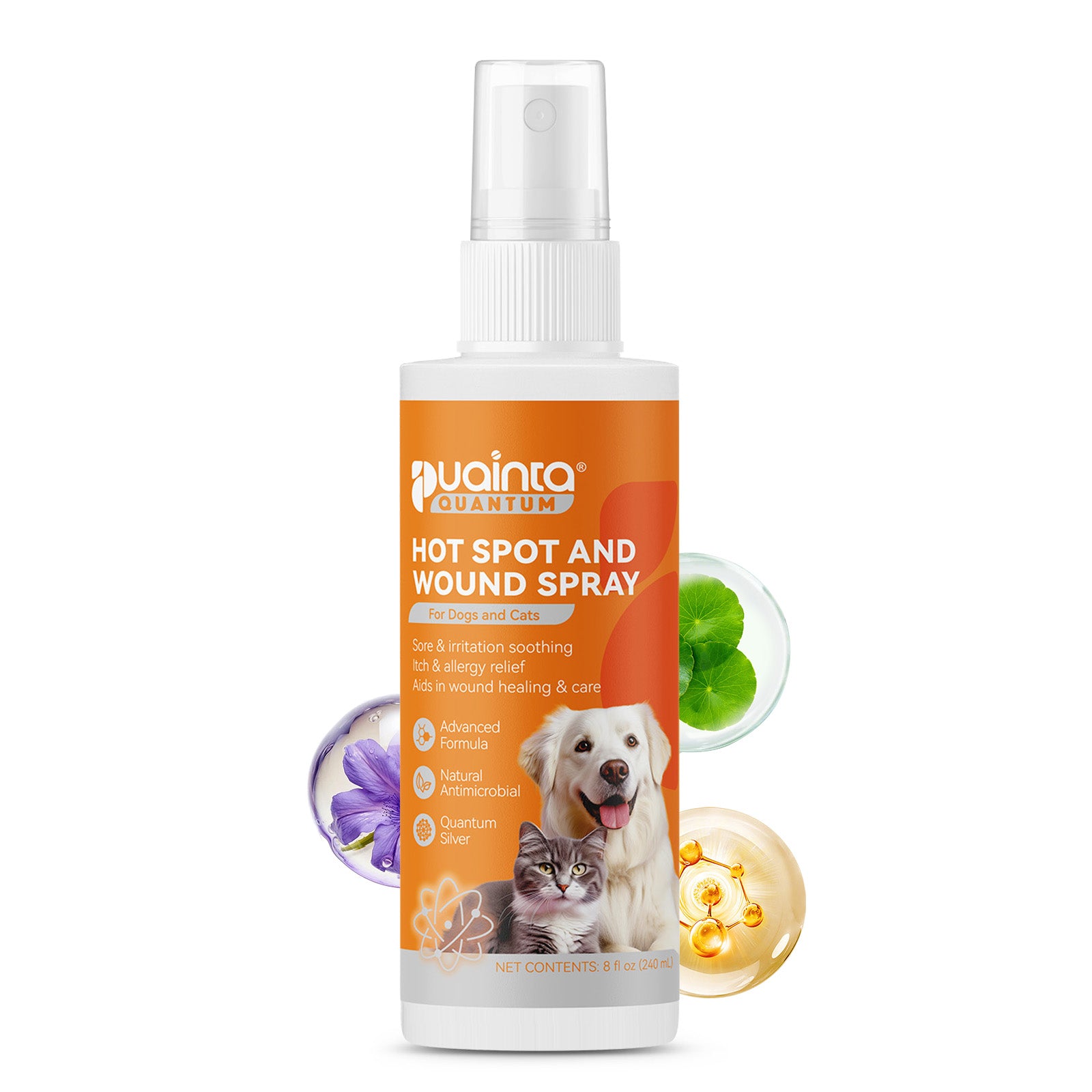 Puainta hot spot spray for dogs and cats skin care spray