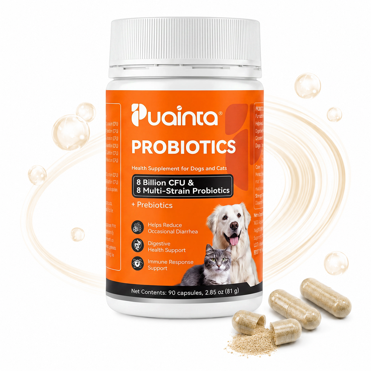 Puainta® Probiotics for Dogs & Cats – Digestive & Gut Health Support