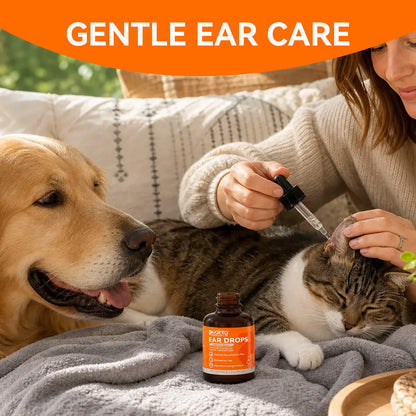 Puainta Quantum Silver Ear Drops gentle ear care for dogs and cats
