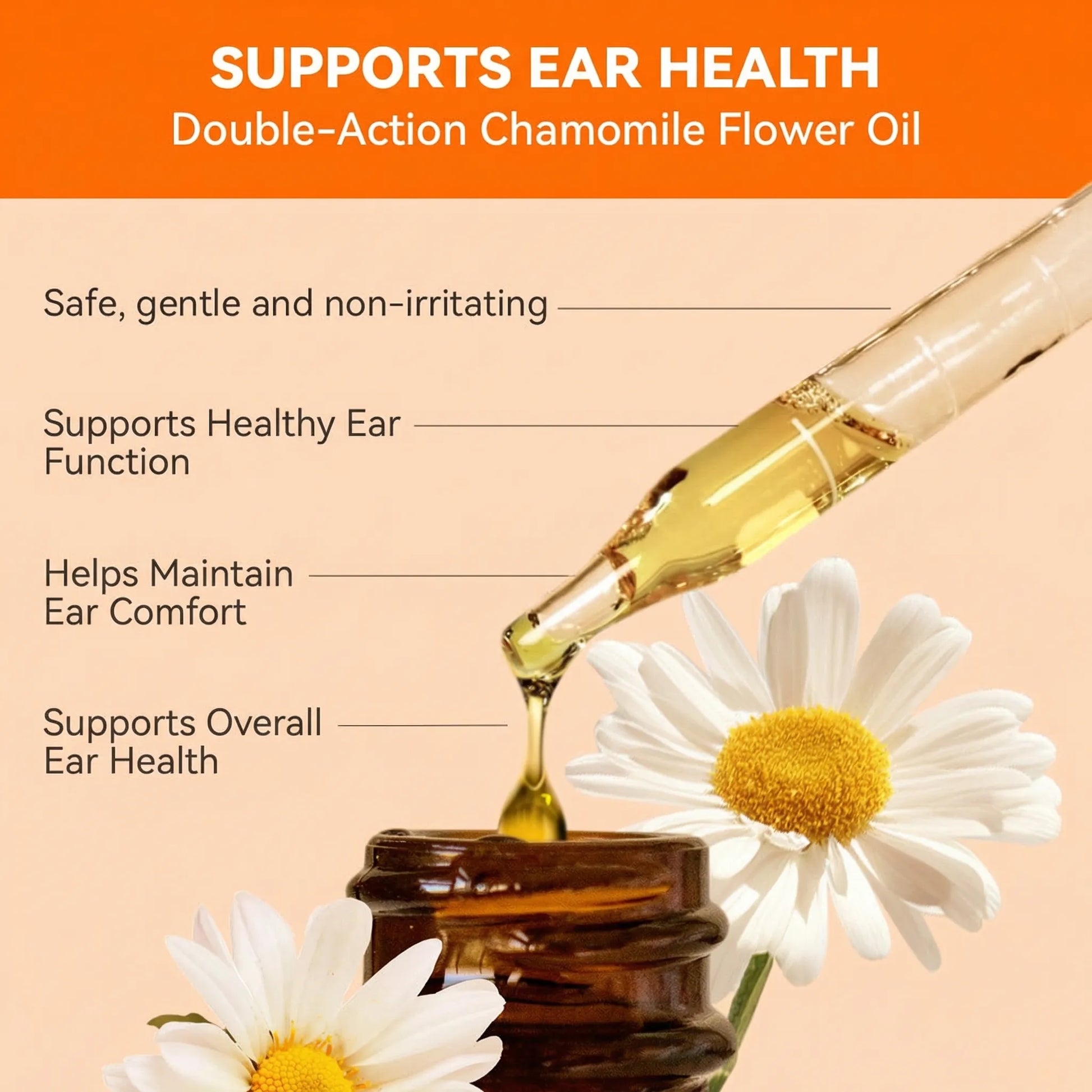 Quantum Silver and chamomile ingredients for pet ear care